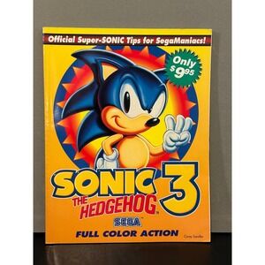 Sonic the Hedgehog 3 Official Strategy Guide Sega Genesis